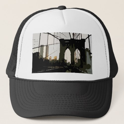 Pop Art Brooklyn Bridge Trucker Hat