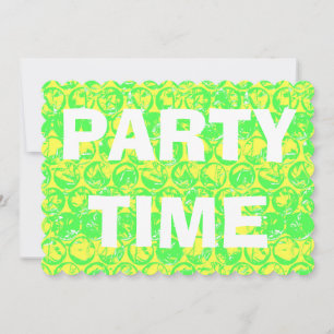 Pop art bubble wrap birthday party invitation