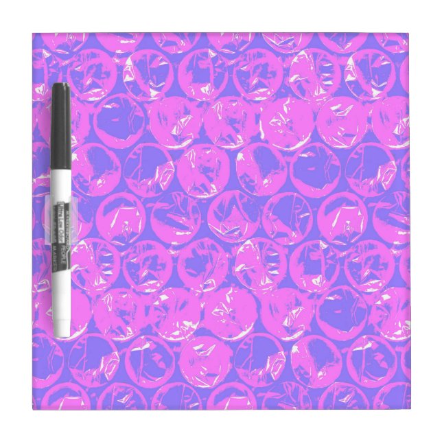 Pop art bubble wrap dry erase board (Front)