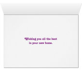 Pop art bubble wrap housewarming card (Inside Horizontal (Bottom))