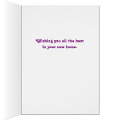 Pop art bubble wrap housewarming card (Inside (Right))