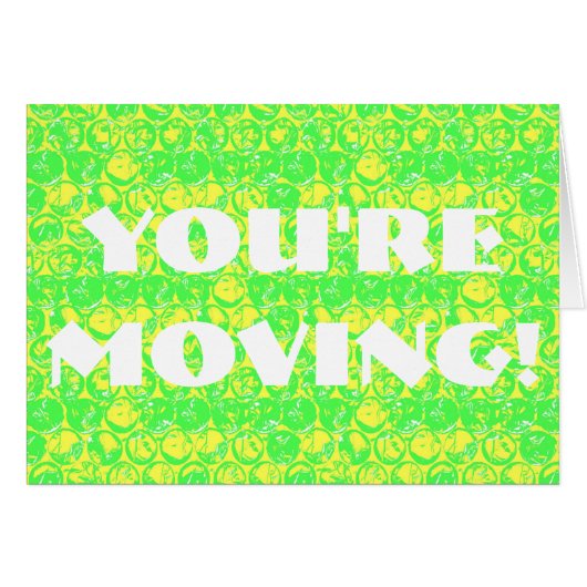 Pop art bubble wrap housewarming card (Front Horizontal)