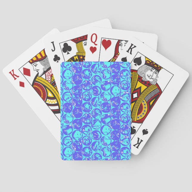 Pop art bubble wrap poker cards (Back)