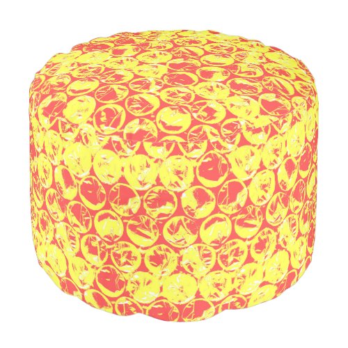 Pop art bubble wrap pouf