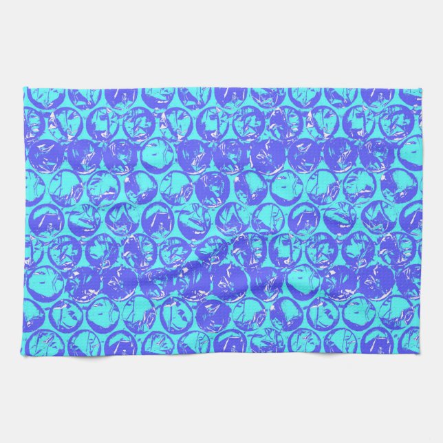 Pop art bubble wrap towel (Horizontal)