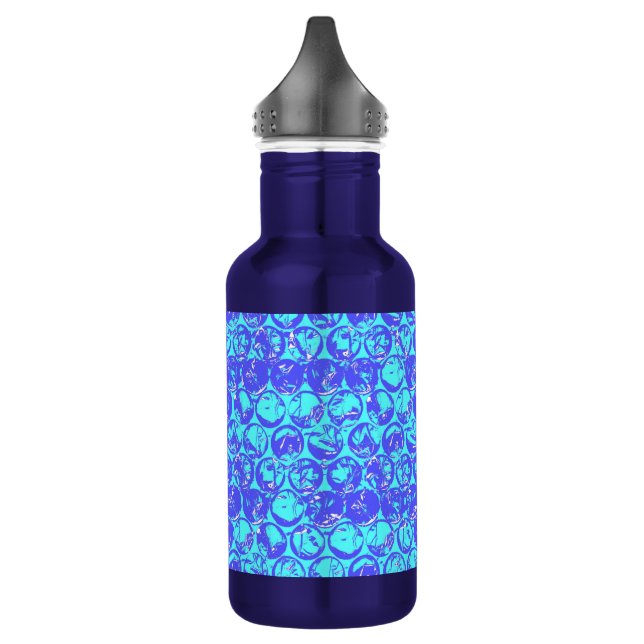 Pop art bubble wrap water bottle (Left)