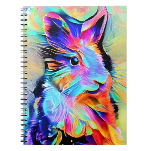 Pop Art Bunny ART by Lisa_Dawn Designs Notebook