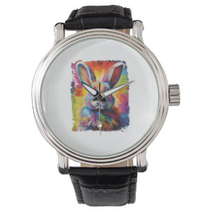 Pop Art Bunny Rabbit Watch