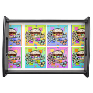 POP ART BURGER (Hamburger) Serving Tray