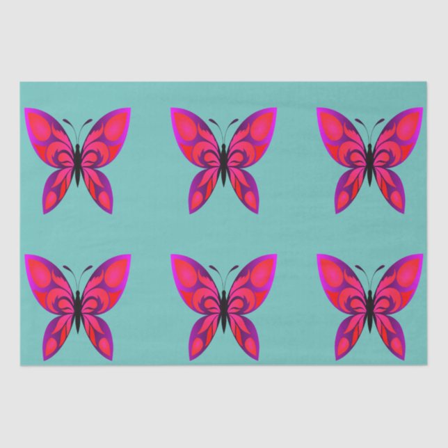 Pop Art Butterfly Tissue Paper (Front)