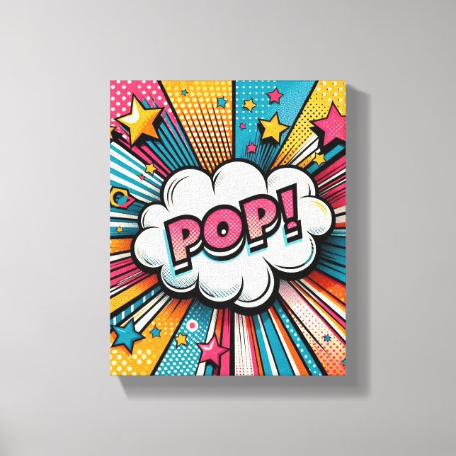 Pop-art  canvas print (Front)