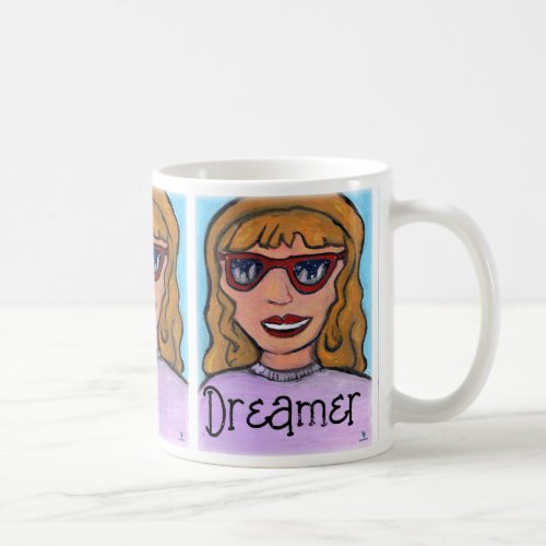 Pop Art Cartoon Girl Teen Fun Preppy Unique Coffee Mug