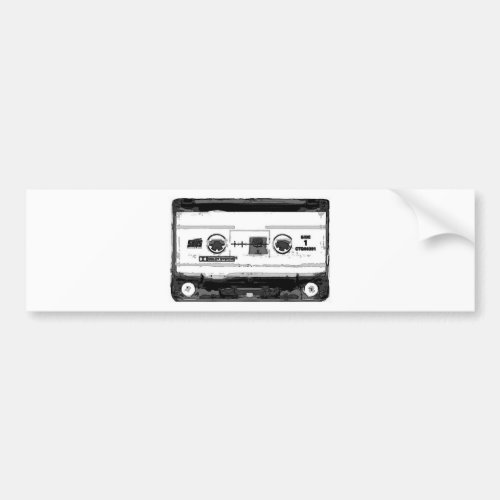 Pop Art Cassette Bumper Sticker