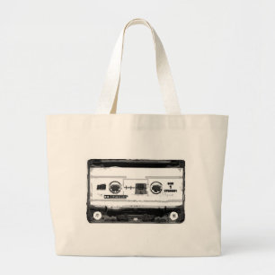 Pop Art Cassette Large Tote Bag