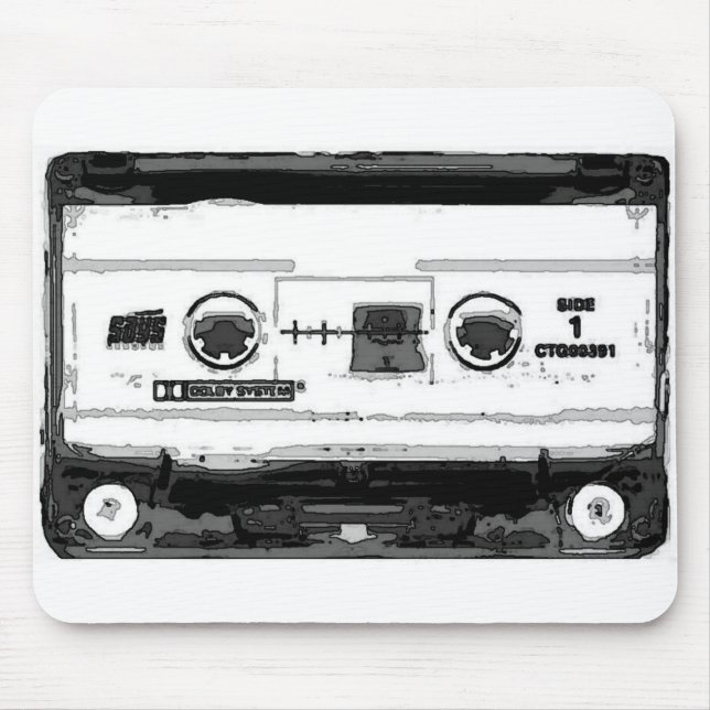 Pop Art Cassette Mouse Pad (Front)