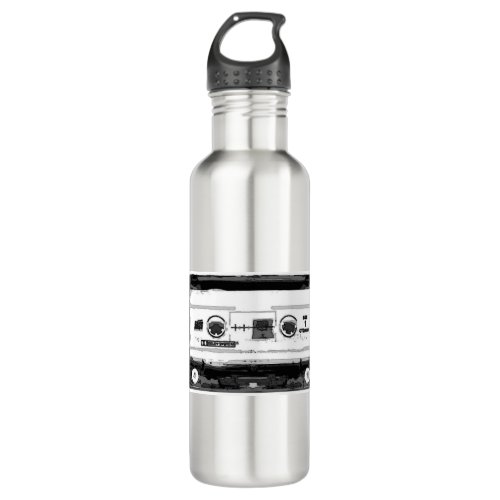 Pop Art Cassette Stainless Steel Water Bottle