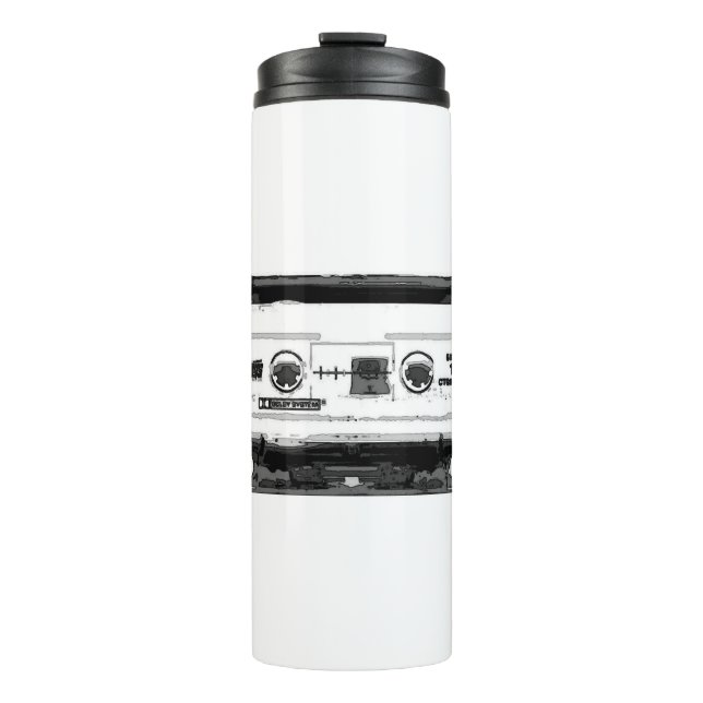 Pop Art Cassette Thermal Tumbler (Front)