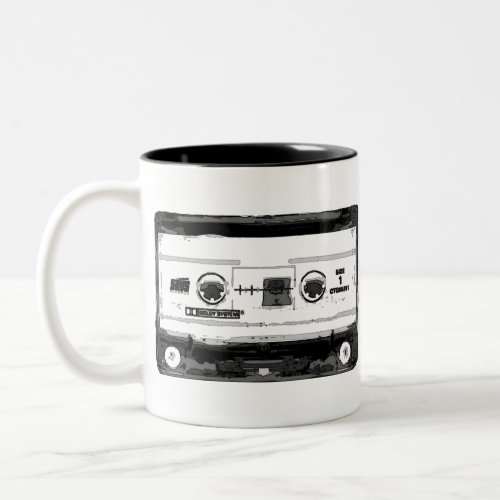 Pop Art Cassette Two_Tone Coffee Mug