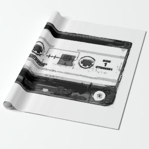 Pop Art Cassette Wrapping Paper