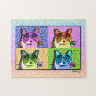 Pop Art Cat Puzzle