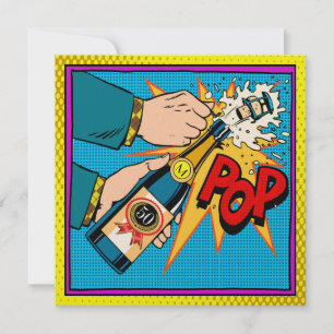 Pop Art Celebration by the Year Invitation