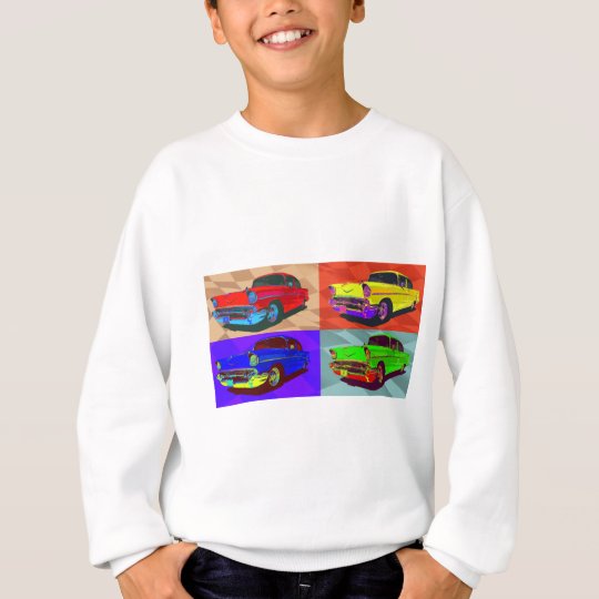 Pop art Chevy Belair illustration Sweatshirt