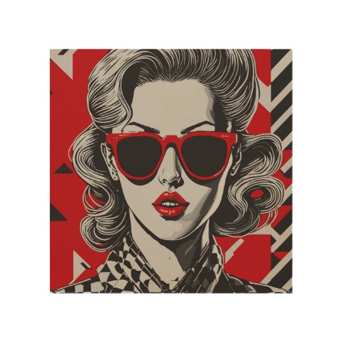 Pop art chic portrait of a woman 