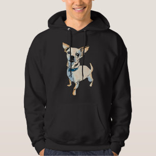 Pop Art Chihuahua Dog Breed Graphic Alone Hoodie