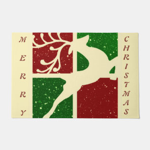 Pop art Christmas deer Doormat