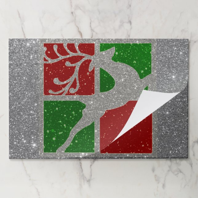 Pop art Christmas deer Paper Placemat (Folded)