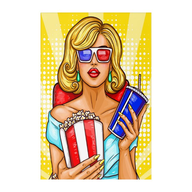 Pop Art Cinema Woman 1 (Front)