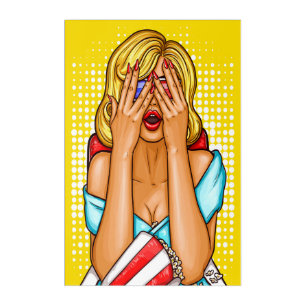 Pop Art Cinema Woman 3