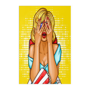 Pop Art Cinema Woman 3