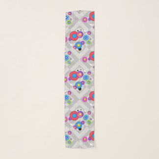 POP ART CIRCLES Abstract Art Design Scarf