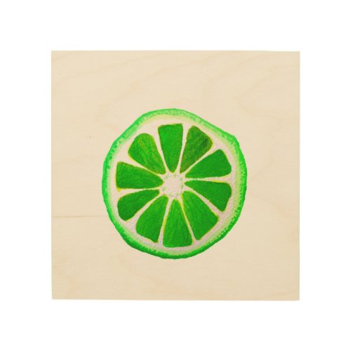 Pop art citrus lime fruit original watercolour