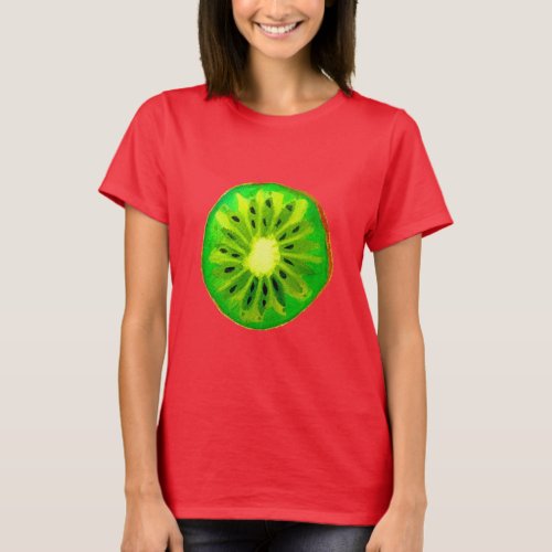 Pop art citrus lime fruit original watercolour T_Shirt