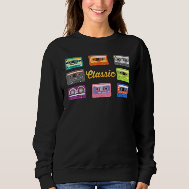 Pop Art - Classic - Cassette Tape - Nineties - Com Sweatshirt (Front)