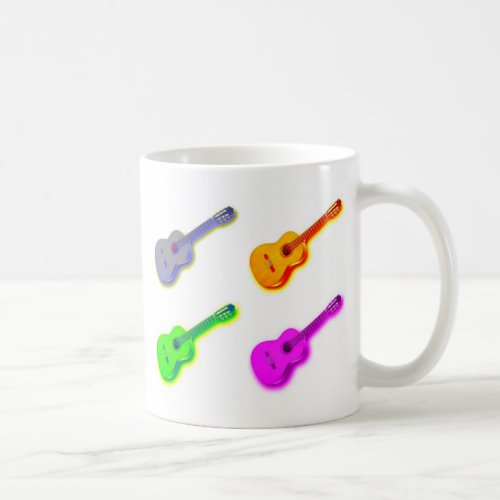 Pop Art Classical Spanish Guitar Coffee Mug