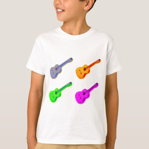 Pop Art Classical Spanish Guitar T_Shirt