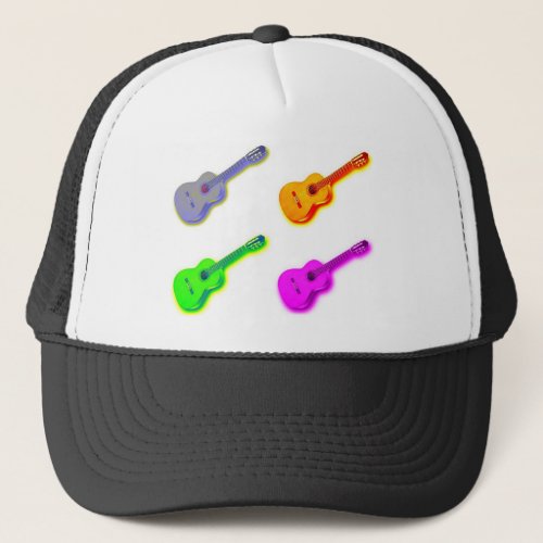 Pop Art Classical Spanish Guitar Trucker Hat