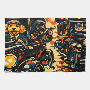 Pop Art Cockapoo gift home decor Kitchen Towel