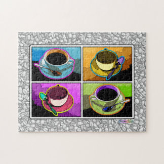 Pop Art Coffee Cups Puzzle