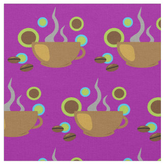 Pop Art Coffee Fabric