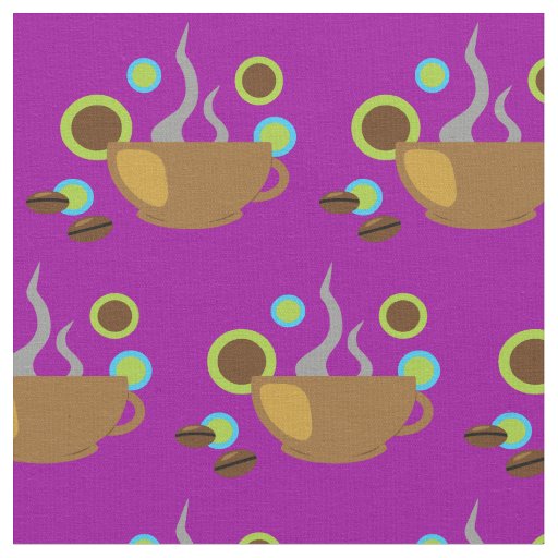 Pop Art Coffee Fabric