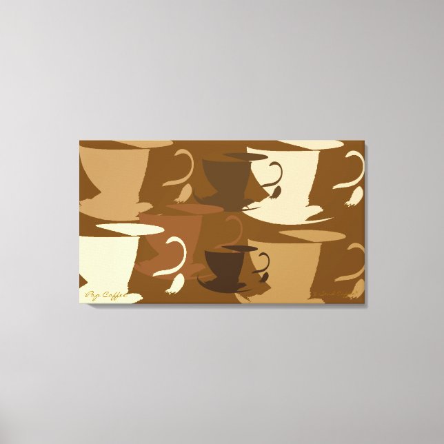 Pop Art Coffee on Canvas (Front)