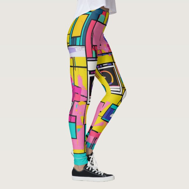 Pop art collage leggings (Right)