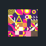 Pop art, colorful geometric shapes. canvas print<br><div class="desc">Seamless Pattern of Pop and Colorful Abstract Geometric Shape. Tile Decor Wallpaper Embrace the pop and color with abstract geometric shapes. Add a pop of color with a vibrant and abstract geometric pattern. pattern, vibrant, block, pop, flower, illustration, cool, abstract, fun, geometric, texture, geometry, seamless, trendy, creative, circle, decor, mosaic,...</div>