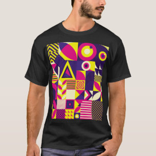 Pop art, colorful geometric shapes. T-Shirt