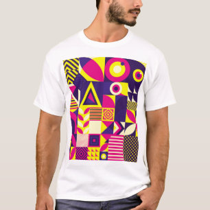Pop art, colorful geometric shapes. T-Shirt