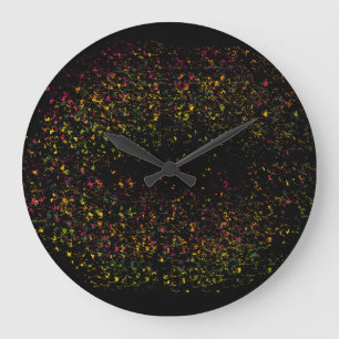 Pop Art Colorful Lips Large Clock